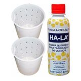Coalho Líquido Ha-La 200Ml Coagulante Queijo + 2 Formas 500G