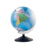 Globo Terrestre Decorativo Escolar Plástico Profissional Iluminado Luz De Led Abajur Base Plástico Com Direções