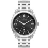 Relógio Masculino Technos Clássico Prata Classic Steel Números Romanos Aço Inoxidável 22115MXMS/1P