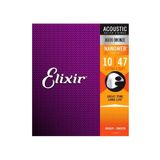 Encordoamento Violão Elixir Nanoweb Bronze 010 047 11002