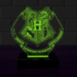 Luminária Led 3D Harry Potter Abajur 2 - Verde