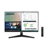 Smart Monitor FHD Samsung 24 Plataforma Tizen Tap View HDMI Bluetooth HDR Serie M5 Preto