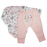 Kit Bebê 9 Peças Conjunto Pijama Body e Mijão Macacão Regata