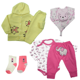 Kit Bebê 7 Peças Conjunto Soft e Conjunto Body Mijão Naninha