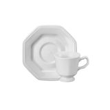 Xícara Café com Pires Porcelana Prisma Schmidt 80ml