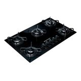 Cooktop Brastemp 5 Bocas com Vidro Temperado Preto e Acendimento Super Automático Encaixe Perfeito na Mesa BDD75AE Bivolt