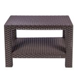 Mesa De Centro Rattan Marrom