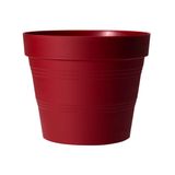 Vaso Veneza West Garden 15x15 cm Vermelho Escuro