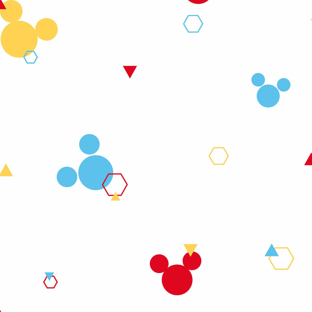 Papel De Parede Disney Mickey - Opções De Cores