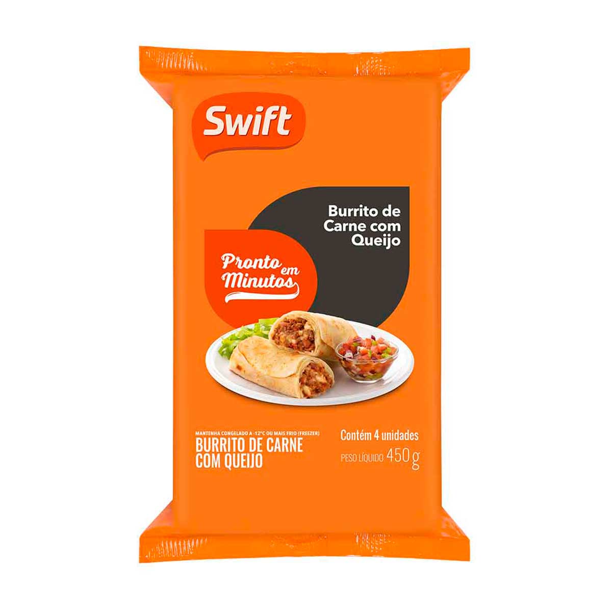 Burritos Carne com Queijo Swift 450 g