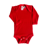 Body bebê Unissex-Bener Baby's-vermelho-manga longa