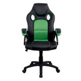 Cadeira Gamer em Aço Kesh Preta/Verde