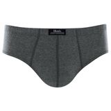 Cueca Slip Mash Masculina Algodão Lisa Cinza mescla escuro Gg