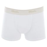 Cueca Boxer Mash Infantil Lisa Algodão Elástico Branco G