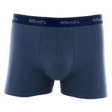 Cueca Boxer Mash Masculina Cotton Algodão Elástico Azul jeans escuro M