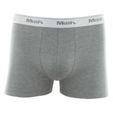 Cueca Boxer Mash Masculina Cotton Algodão Elástico Cinza mescla claro Gg