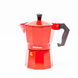 CAFETEIRA ITALIANA PARA 03 CAFES VERMELHA DASSHAUS