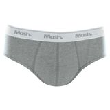 Cueca Slip Mash Masculina Algodão Elástico Cinza mescla claro Gg