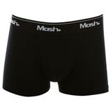 Cueca Boxer Mash Infantil Lisa Algodão Elástico Preto Pp