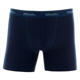 Cueca Boxer Longa Mash Masculina Algodão Cotton Elástico Azul marinho Xxgg