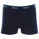 Cueca Boxer Mash Masculina Cotton Algodão Elástico Azul marinho P