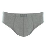 Cueca Slip Mash Masculina Algodão Lisa Cinza mescla claro G