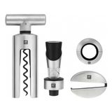 Kit 4 Peças Abridor, Funil, Corta Cápsulas e Anel Corta Gotas Sommelier Collection Zwilling J.A. Henckels