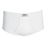 Cueca Slip com Abertura Mash Masculina Algodão Branco M