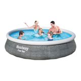 Piscina Inflável Fast Set 7.340 Litros Rattan Com Filtro Bestway