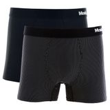 Kit 2 Peças Cueca Boxer Mash Masculina Microfibra Preto P