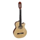 Violao Eletroacustico NYLON Mini Jumbo Cutaway GNF-1D CEQ NS Natural Satin, com Afinador e Equalizador