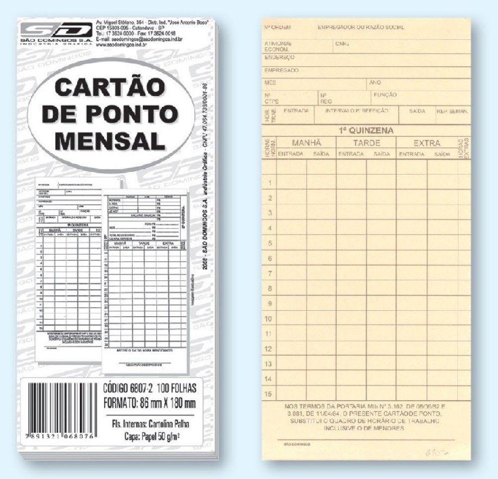 Cartão Ponto Mensal Palha Com 100 São Domingos Carrefour Carrefour 2003