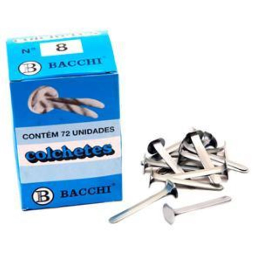 Colchete Nº 08 Com 72 Unidades Bacchi - Carrefour