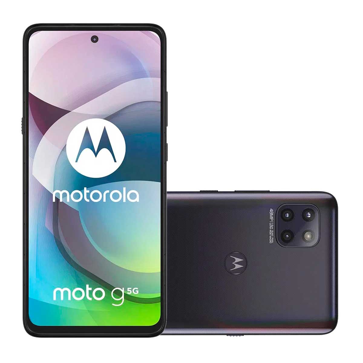 Smartphone Motorola Moto G 5G 128GB Preto Prisma Tela 6.7" Câmera Tripla 48MP Selfie 16MP Dual Chip Android 10