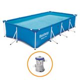 Piscina Estrutural 5.700 Litros Family Splash Com Bomba Filtrante Bestway