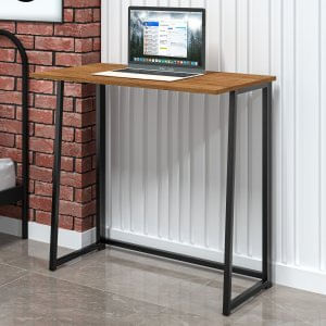 Escrivaninha Industrial Dobrável Fit Yescasa Preto/canela