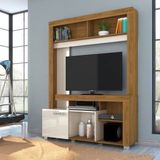 Rack Para Tv Até 50 Polegadas 1 Porta Flavia Madetec Naturale/off White