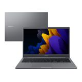 Notebook Samsung Intel Dual-Core, Windows 11 Home, 4GB, 500GB, 15.6 Full HD LED Cinza Chumbo