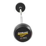 Barra W Montada 12.5 Kg Preto e Amarelo Ahead Sports As3009