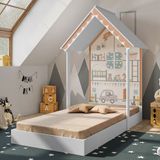 Mini Cama Infantil Casinha Montessoriana Mdf Sem Colchão P13 Child Branco - Mpozenato