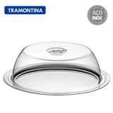 Porta Bolo Tramontina Ciclo Em Aço Inox Com Tampa 33 Cm