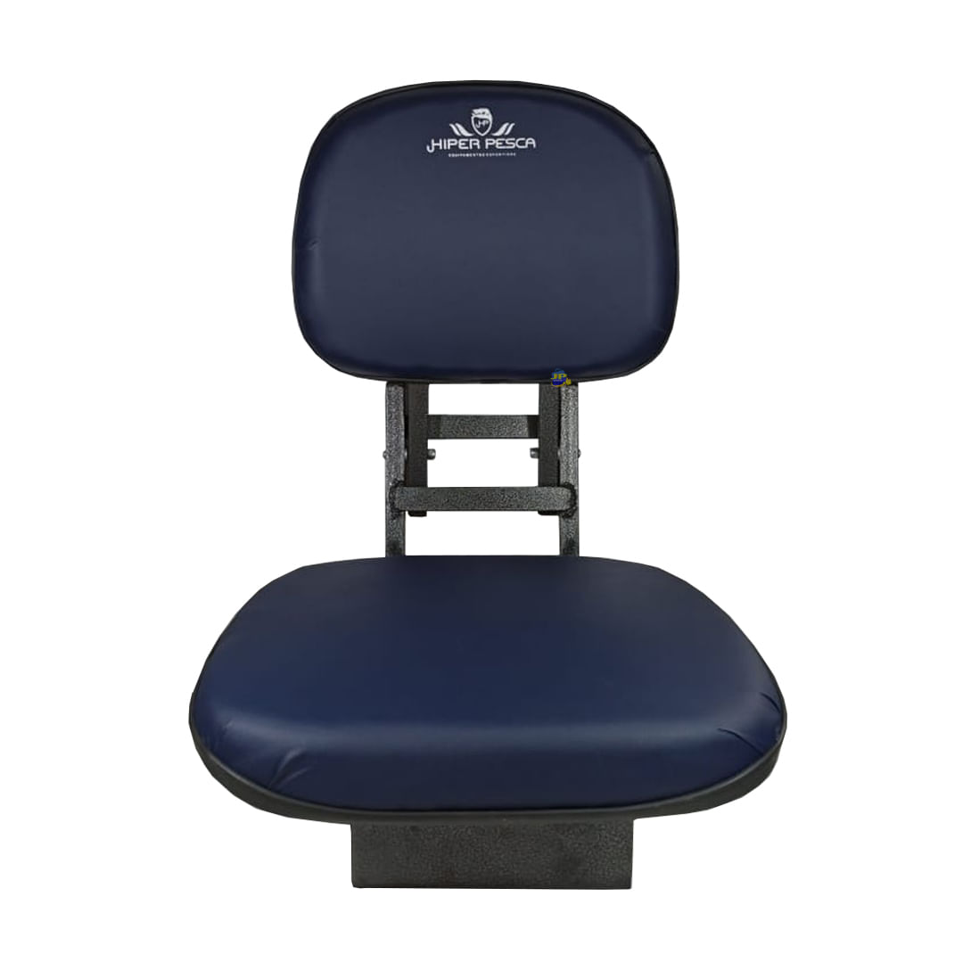 Cadeira Estofada Giratória Híper Pesca Encosto Dobrável para Canoa Barco
