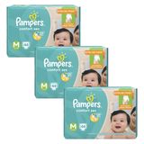 Kit Fralda Pampers Confort Sec M com 132 Tiras
