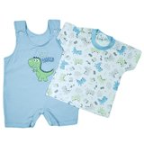 Jardineira Fofa Enxoval Menino Menina Kit 2 Pç Roupa De Bebê