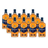 Whisky Escocês Ballantines 12 anos 1litro caixa com 12 unidades