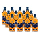 Whisky Escocês Ballantines 12 anos 750ml caixa com 12 unidades