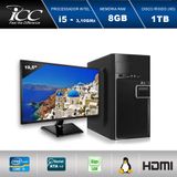 Computador Desktop ICC IV2582SM19 Intel Core I5 3.20 ghz 8gb HD 1TB HDMI FULL HD Monitor LED 19,5'