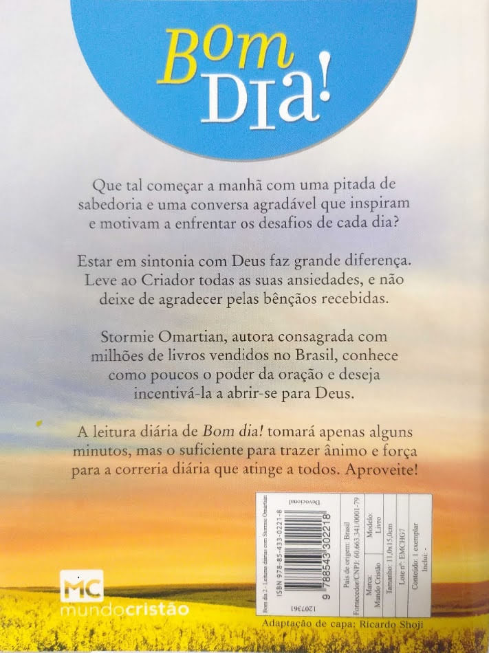 Livro Devocional Diário Bom Dia! Volume 2 Stormie Omartian - Carrefour