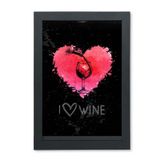 Quadro Porta Rolhas/Tampinhas Com Tema Coração  Vinhos Wine
