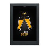 Quadro Porta Rolhas e Tampinhas Com Tema Cerveja Beer